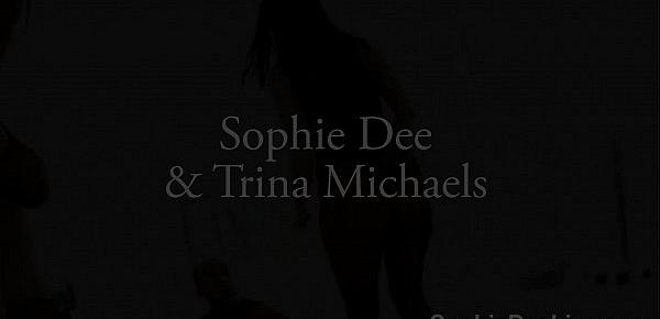  Porn sluts Sophie Dee and Trina Michaels get 2 dicks!